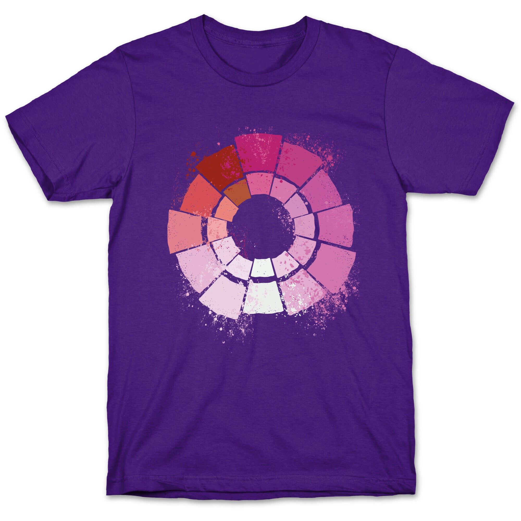 Lesbian Pride Color Wheel T-Shirt