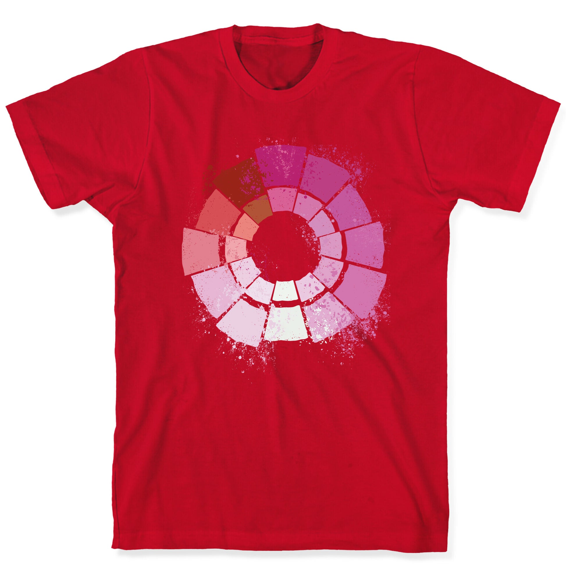 Lesbian Pride Color Wheel T-Shirt