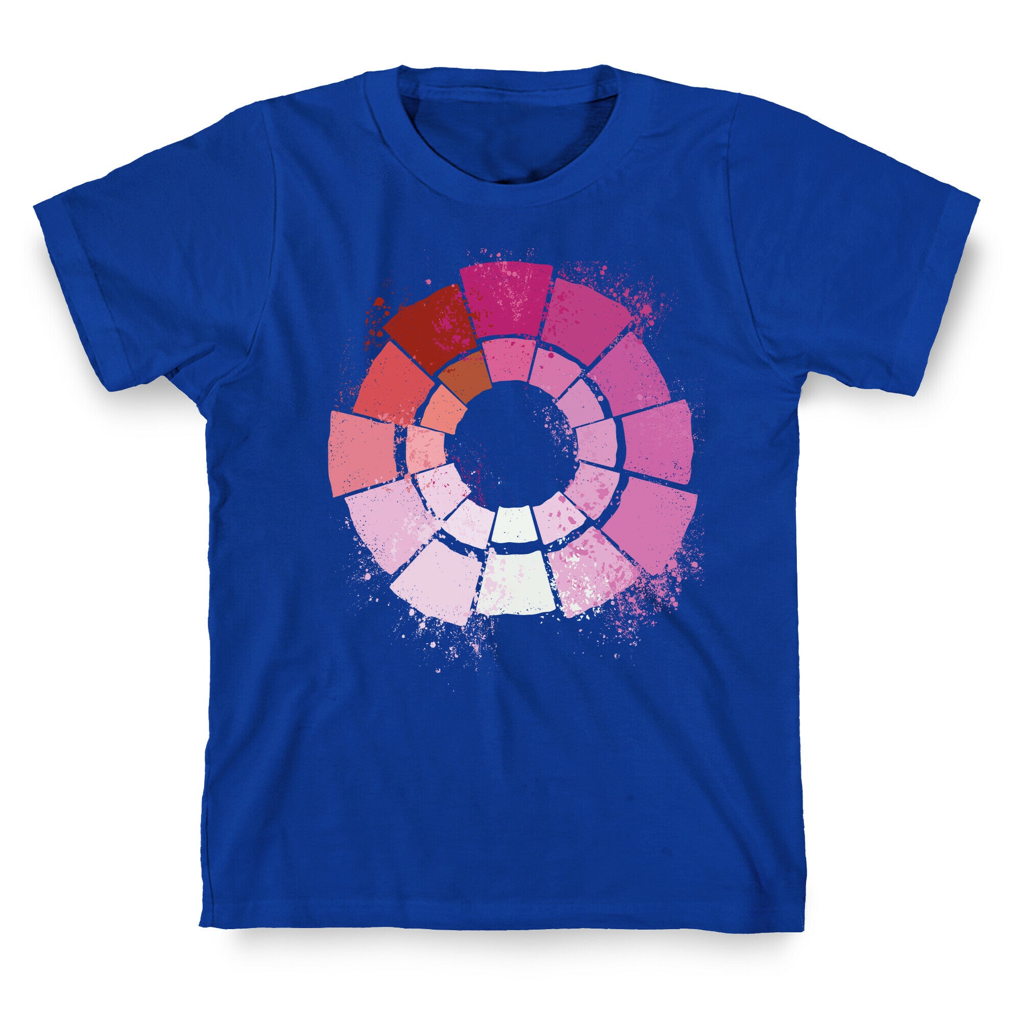 Lesbian Pride Color Wheel T-Shirt
