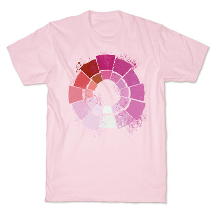 Lesbian Pride Color Wheel T-Shirt