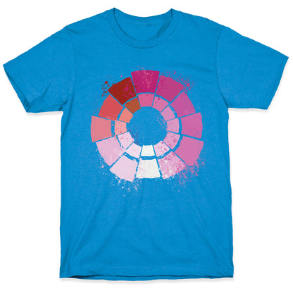 Lesbian Pride Color Wheel T-Shirt