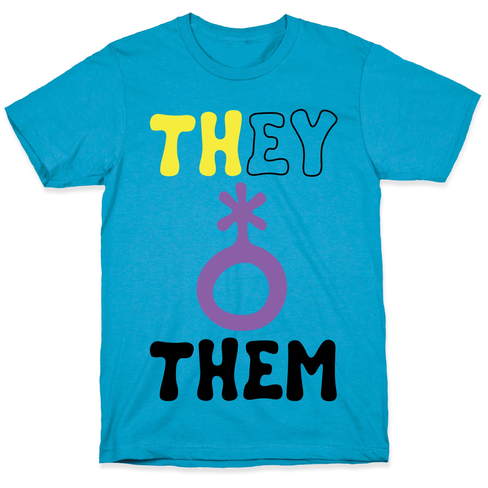 They Them Non Binary  Unisex Triblend Tee