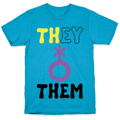 They Them Non Binary  Unisex Triblend Tee
