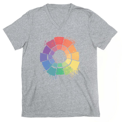 Gay Pride Color Wheel V-Neck