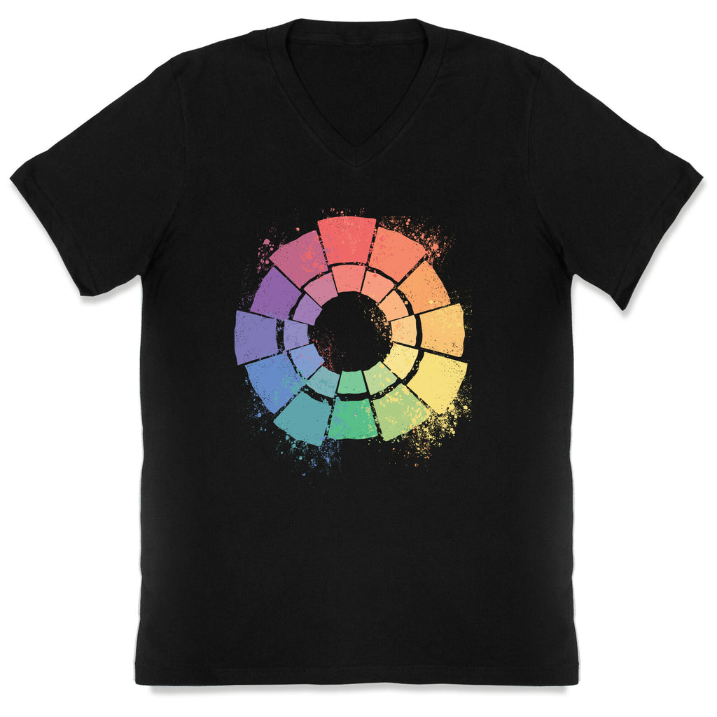 Gay Pride Color Wheel V-Neck