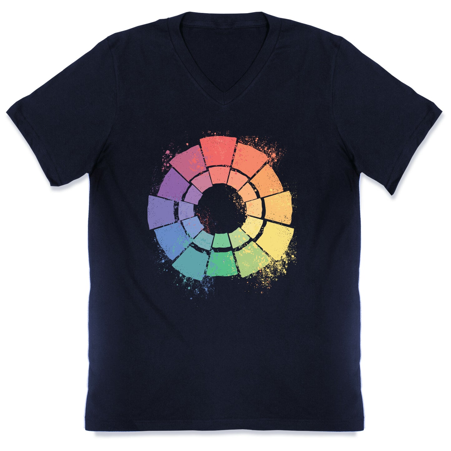 Gay Pride Color Wheel V-Neck