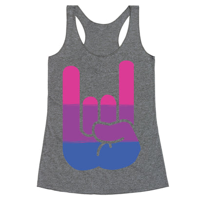 Rock On Bi Pride Racerback Tank