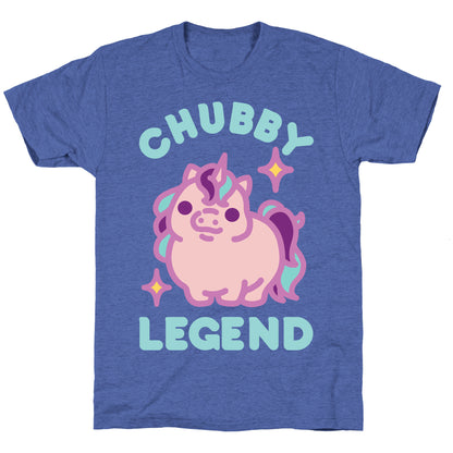 Chubby Legend Unicorn Unisex Triblend Tee