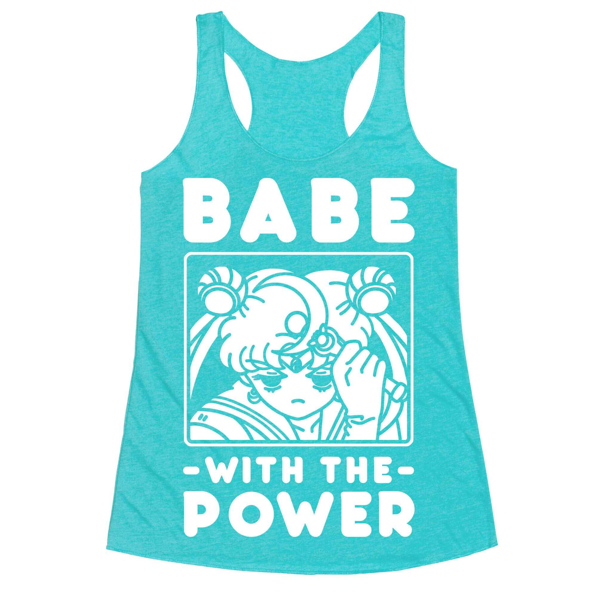 Babe With the Power Sailor Moon Racerback Tank