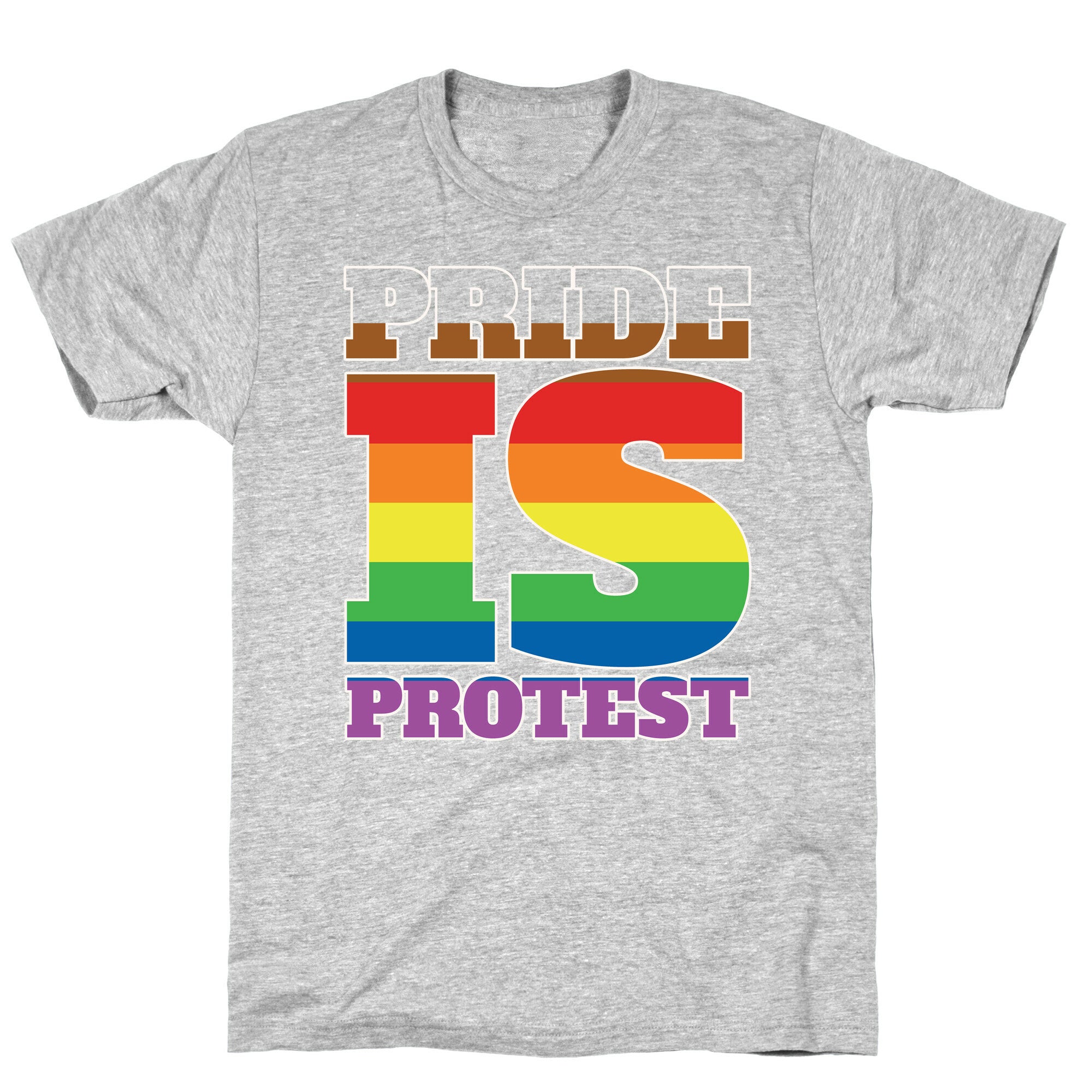 Pride Is Protest White Print T-Shirt