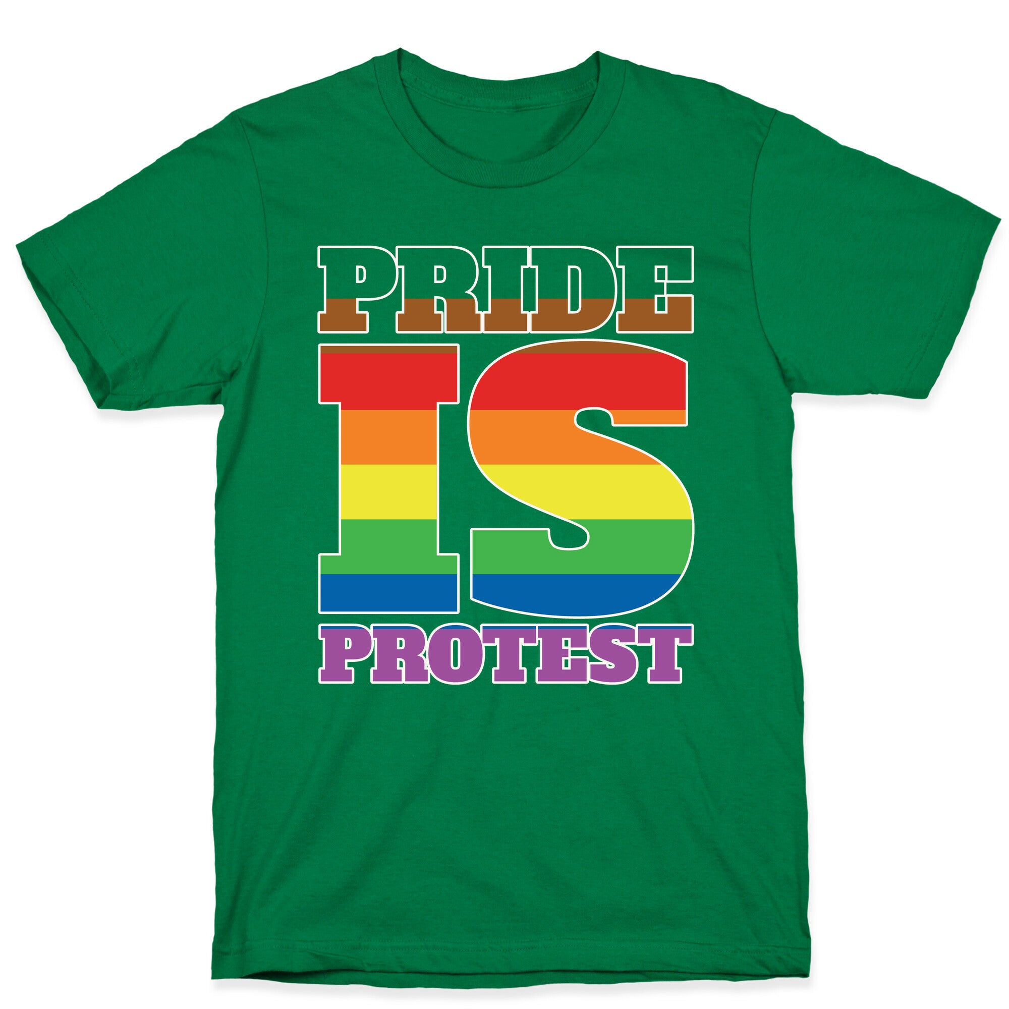Pride Is Protest White Print T-Shirt