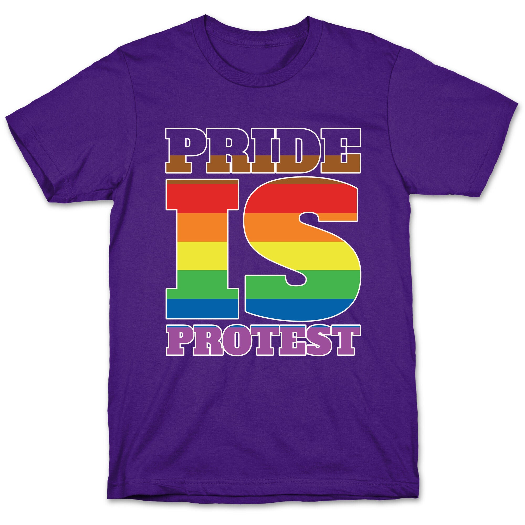 Pride Is Protest White Print T-Shirt
