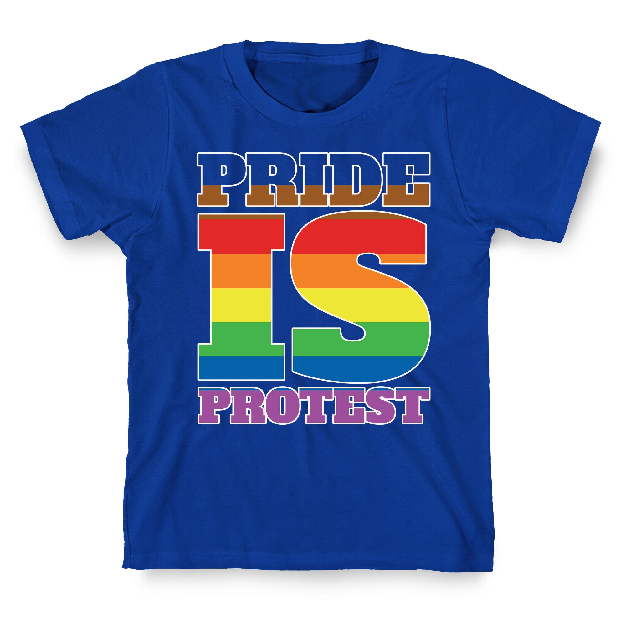 Pride Is Protest White Print T-Shirt