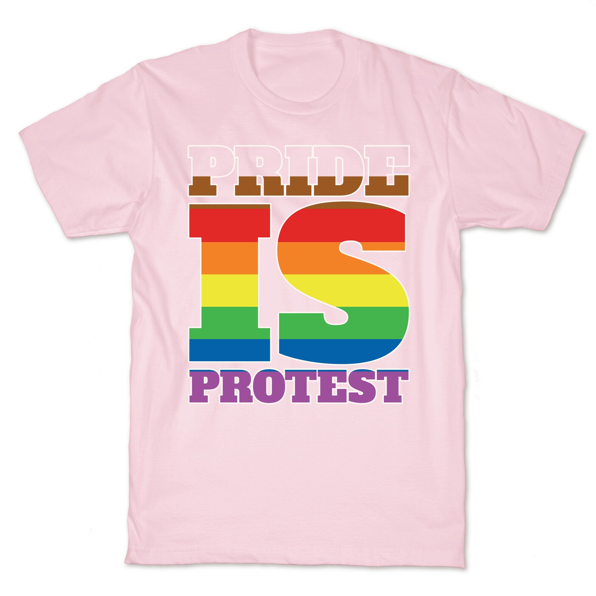 Pride Is Protest White Print T-Shirt