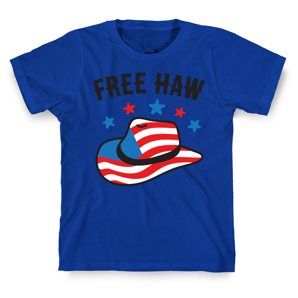 Free Haw Patriotic Cowboy Hat T-Shirt