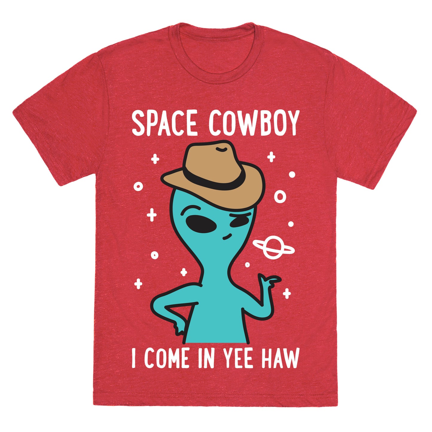 Space Cowboy Alien Unisex Triblend Tee