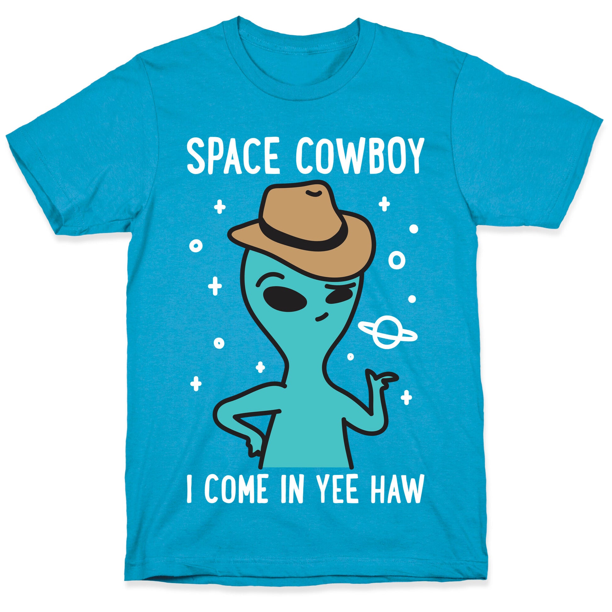 Space Cowboy Alien Unisex Triblend Tee