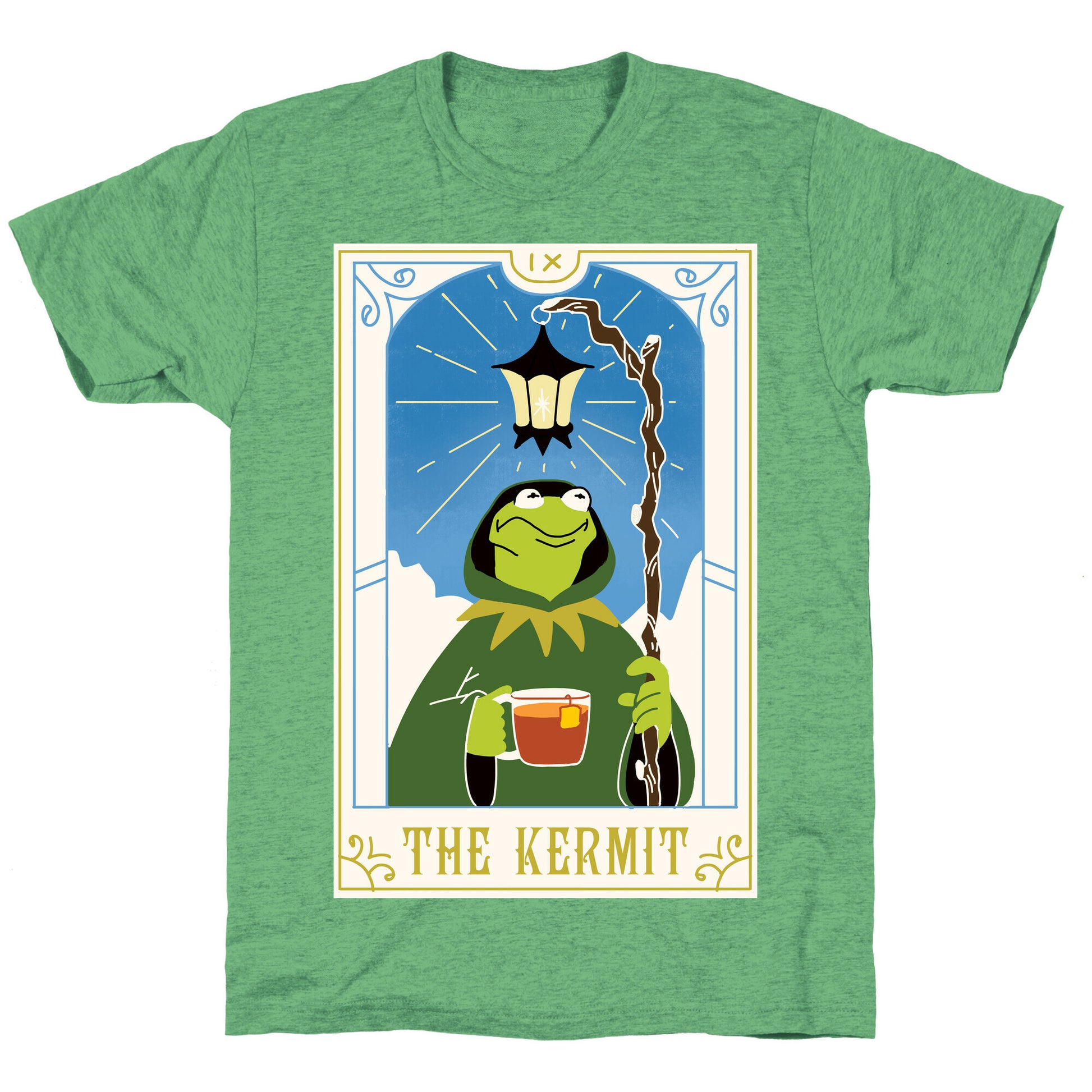 The Kermit Tarot Card Unisex Triblend Tee