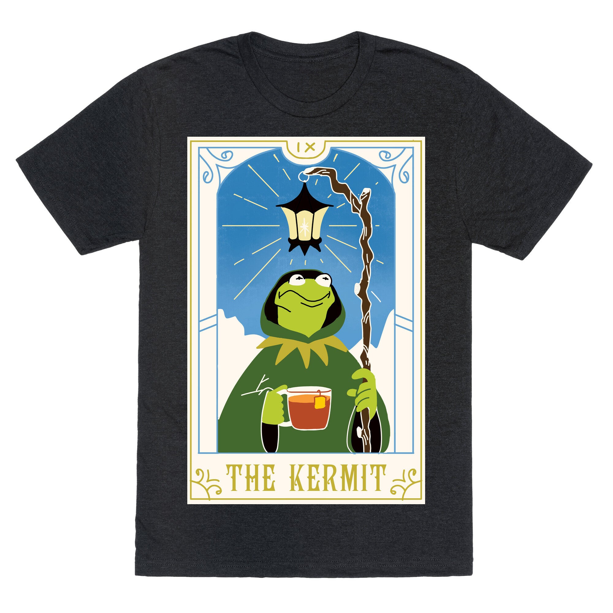 The Kermit Tarot Card Unisex Triblend Tee