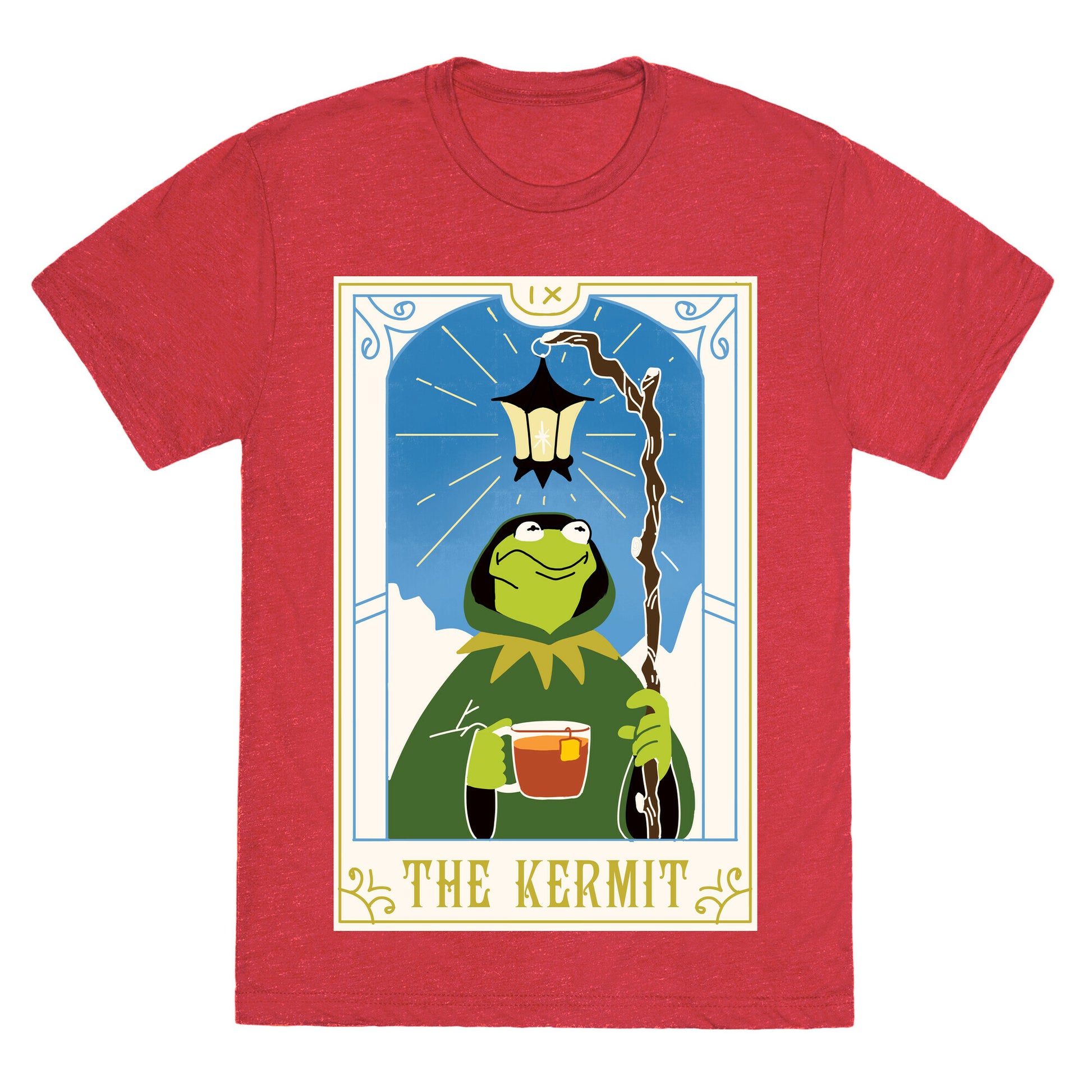 The Kermit Tarot Card Unisex Triblend Tee