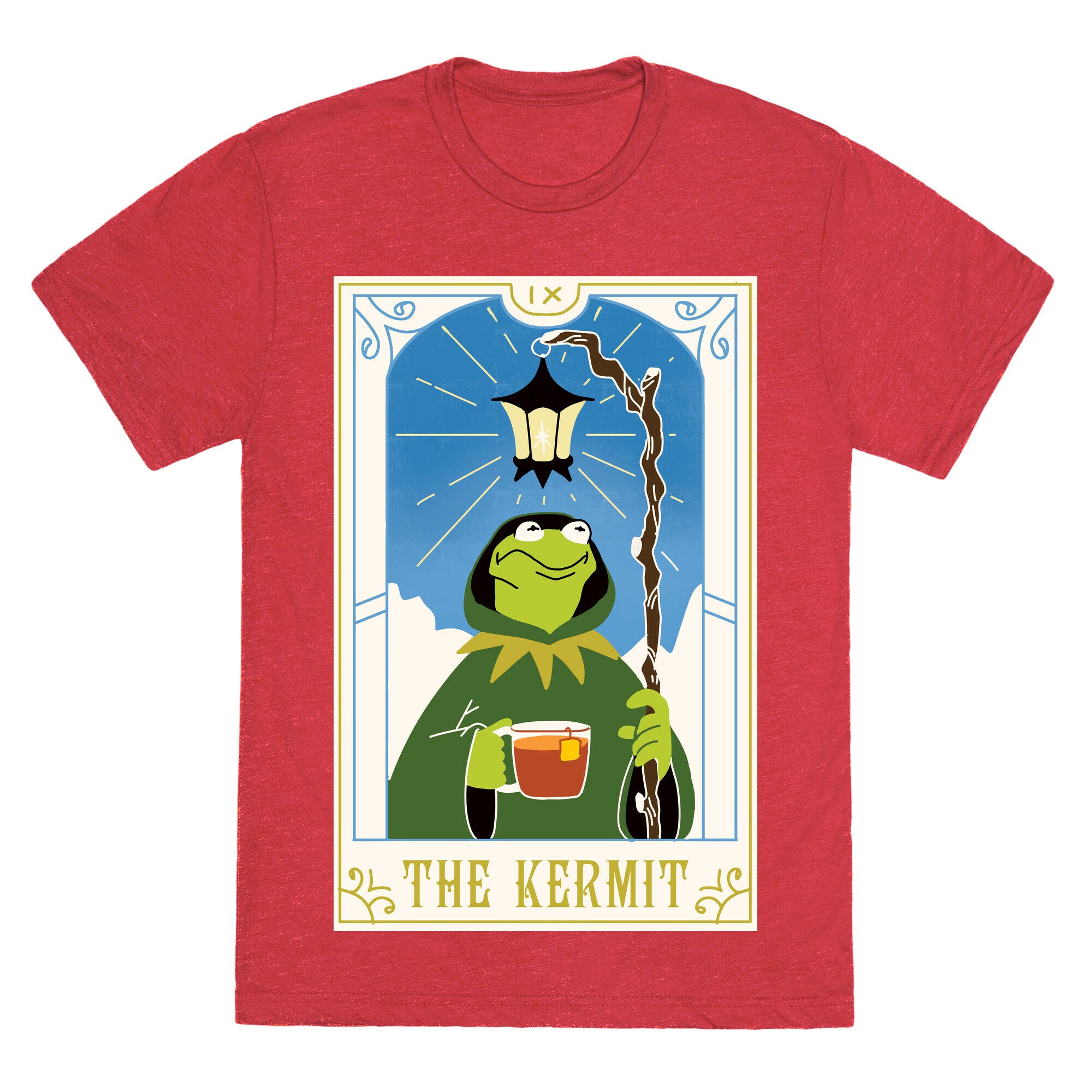 The Kermit Tarot Card Unisex Triblend Tee