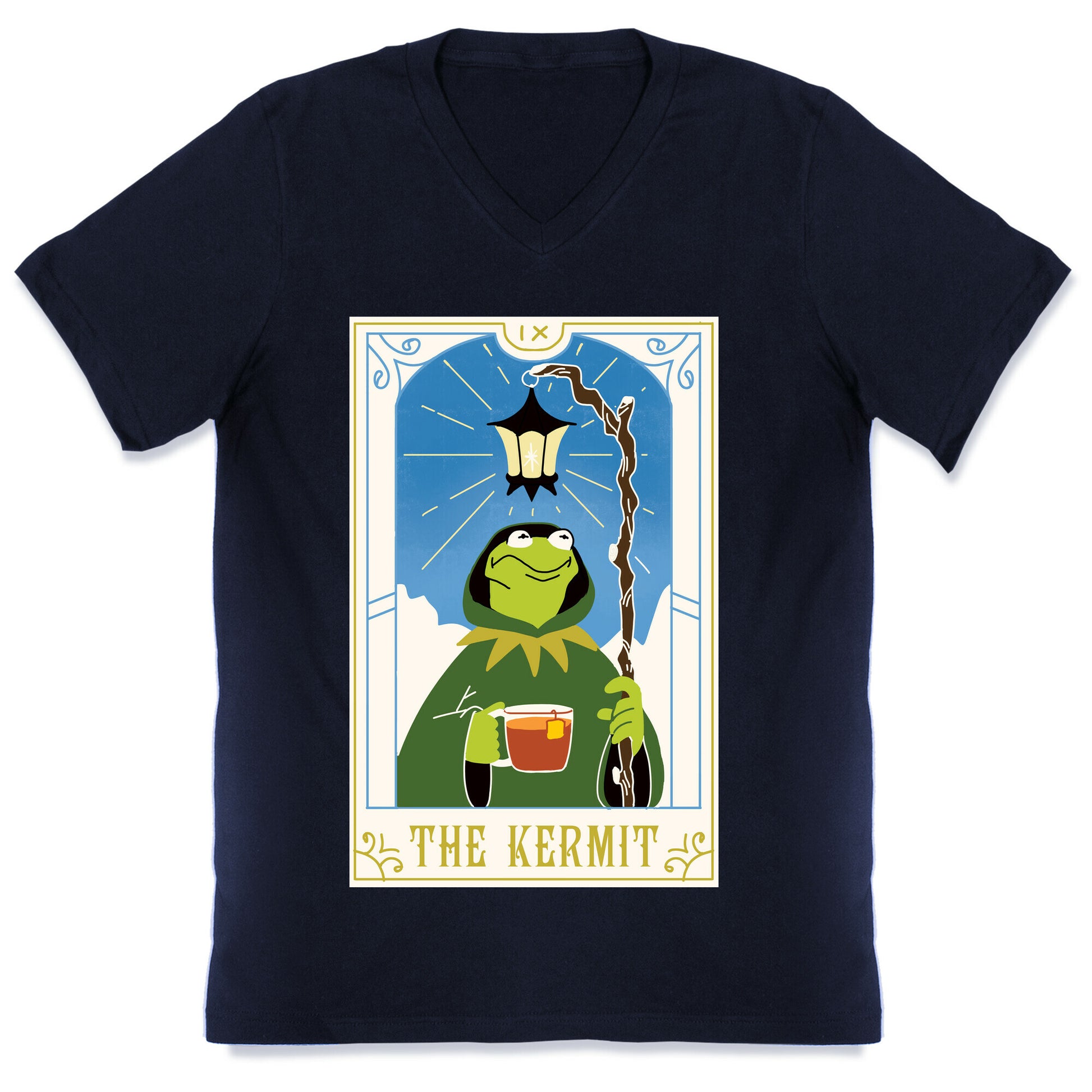 The Kermit Tarot Card V-Neck
