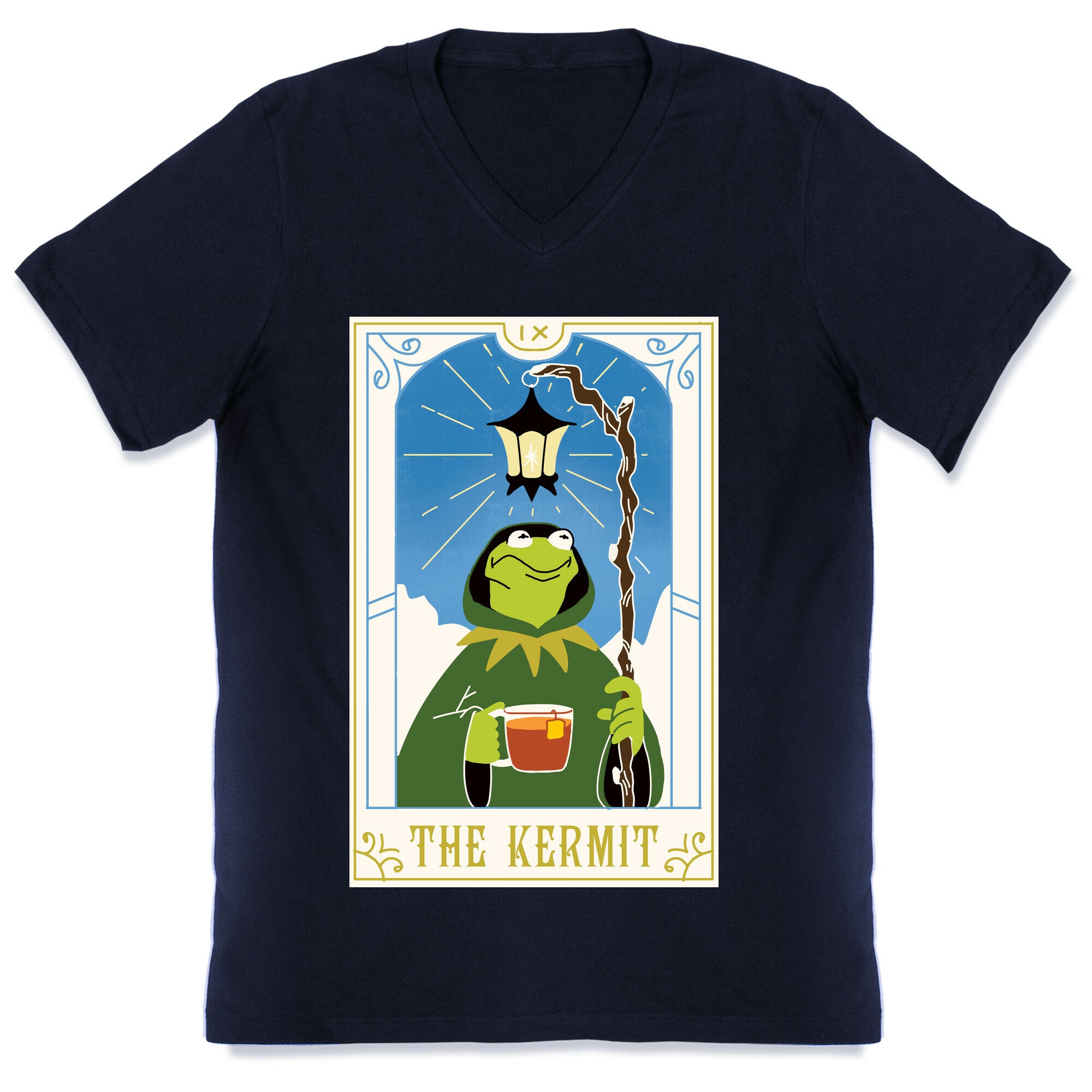 The Kermit Tarot Card V-Neck