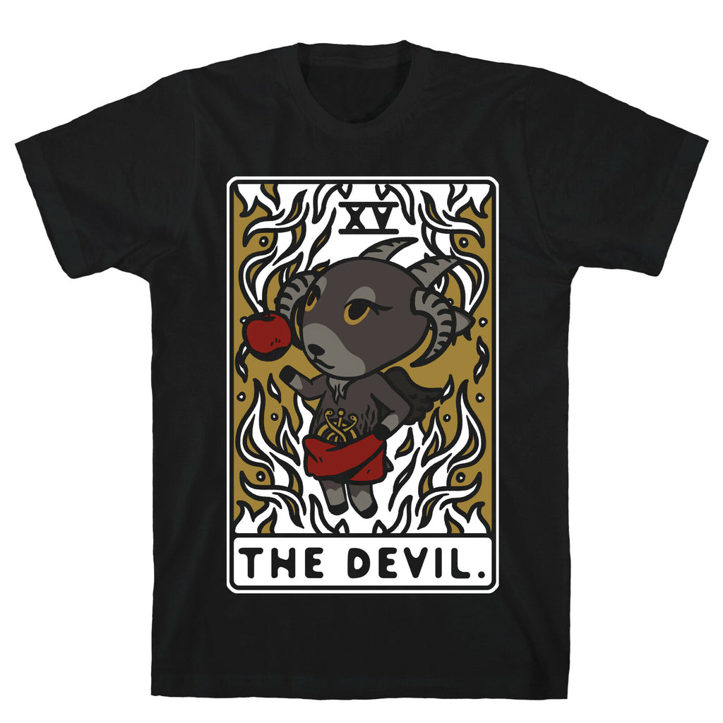 The Devil Tarot Card Animal Crossing Parody T-Shirt