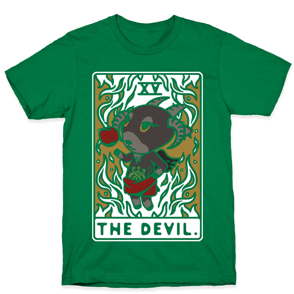 The Devil Tarot Card Animal Crossing Parody T-Shirt