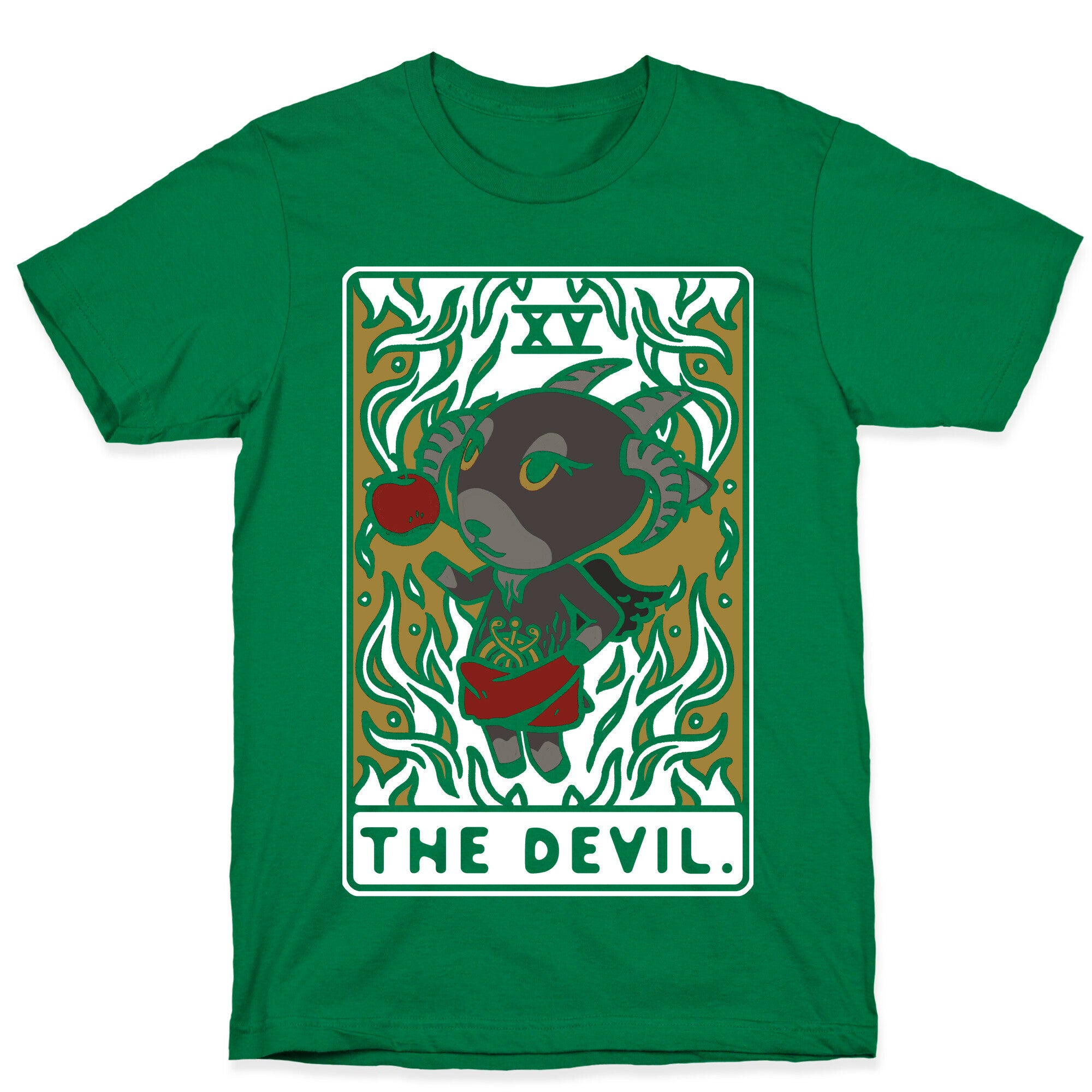 The Devil Tarot Card Animal Crossing Parody T-Shirt