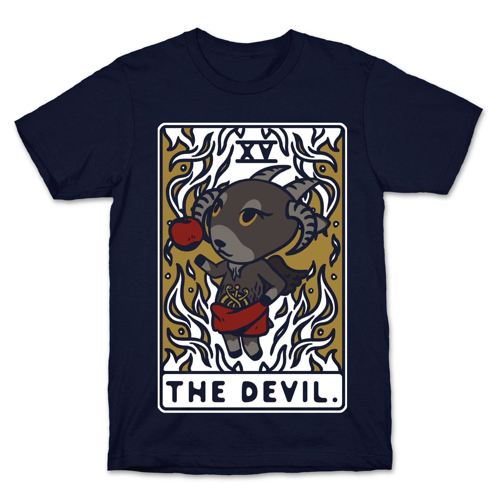 The Devil Tarot Card Animal Crossing Parody T-Shirt