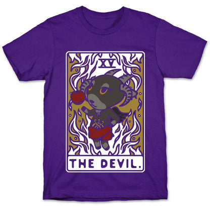 The Devil Tarot Card Animal Crossing Parody T-Shirt