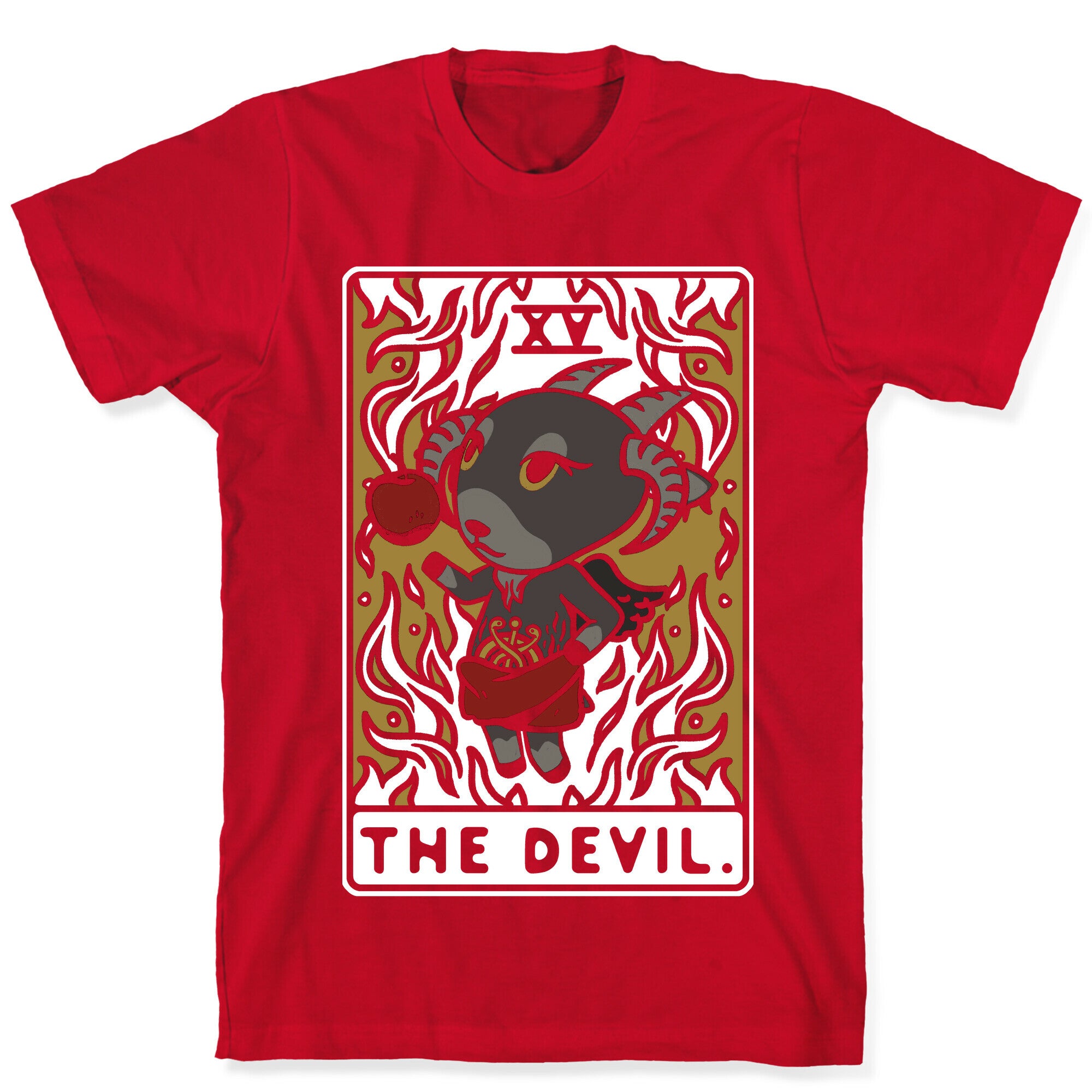 The Devil Tarot Card Animal Crossing Parody T-Shirt