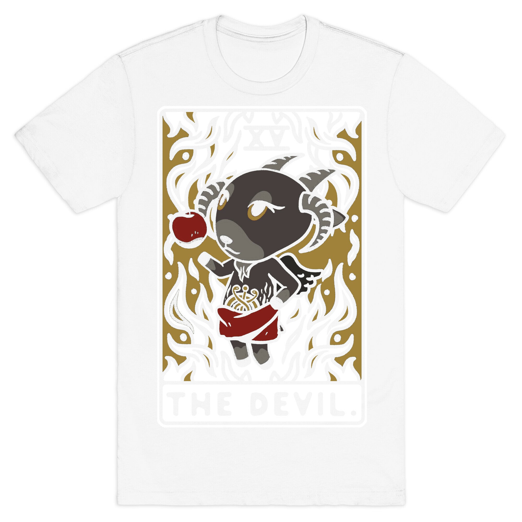 The Devil Tarot Card Animal Crossing Parody T-Shirt