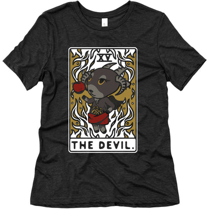 The Devil Tarot Card Animal Crossing Parody Women's Triblend Tee