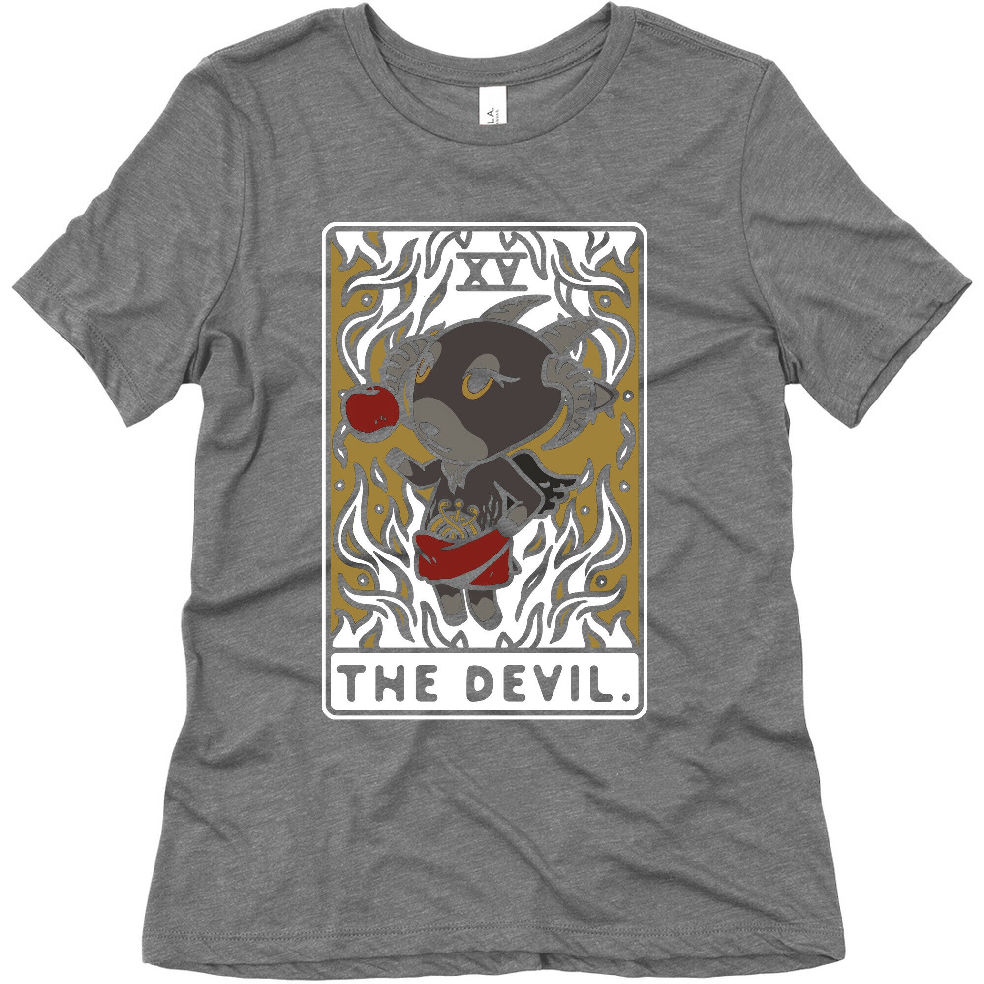 The Devil Tarot Card Animal Crossing Parody Women's Triblend Tee