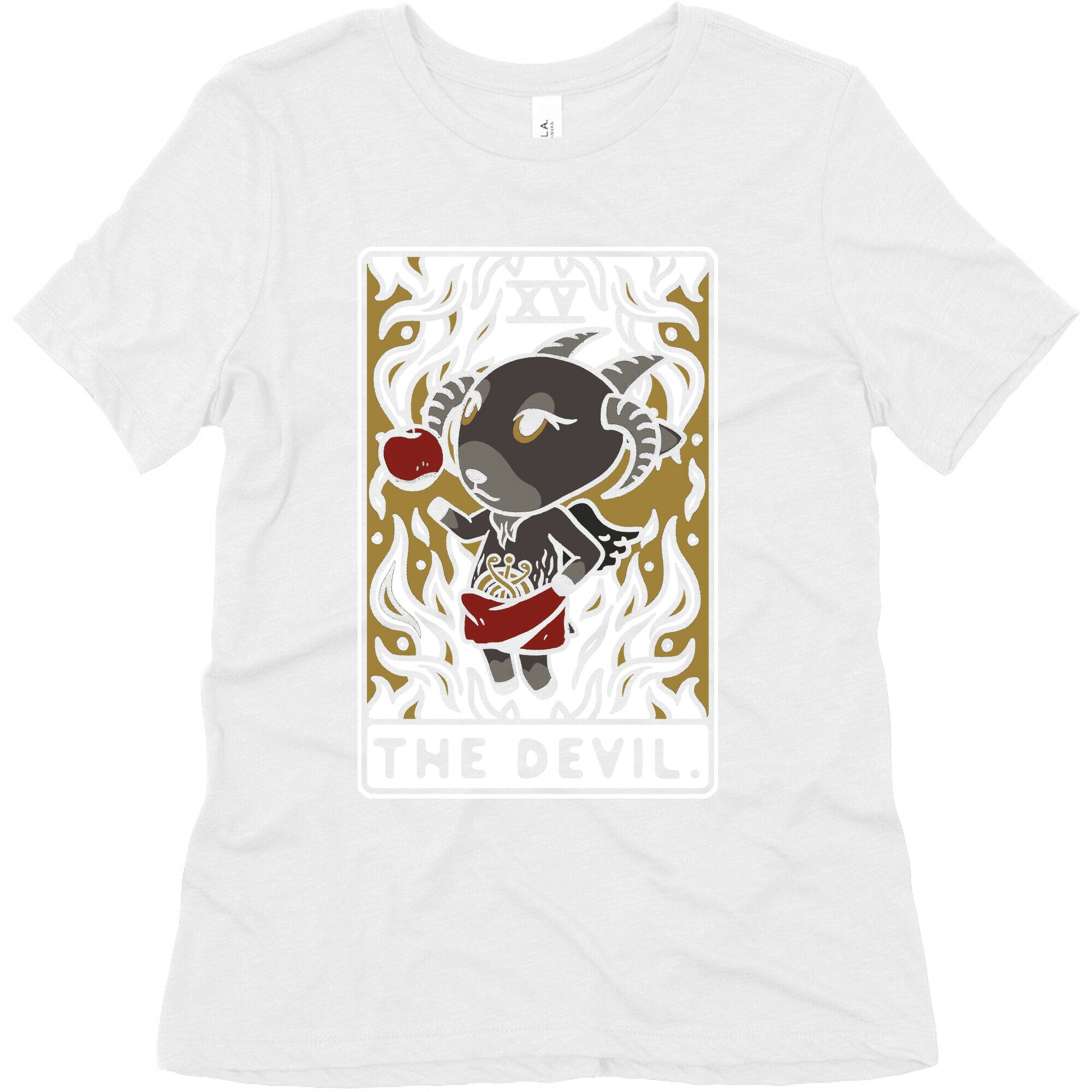 The Devil Tarot Card Animal Crossing Parody Women's Triblend Tee