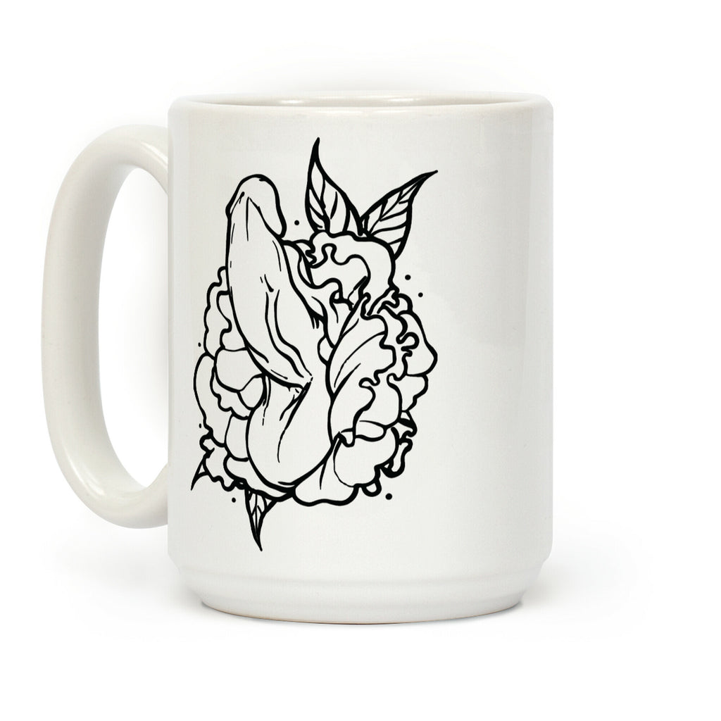 Floral Penis Coffee Mug
