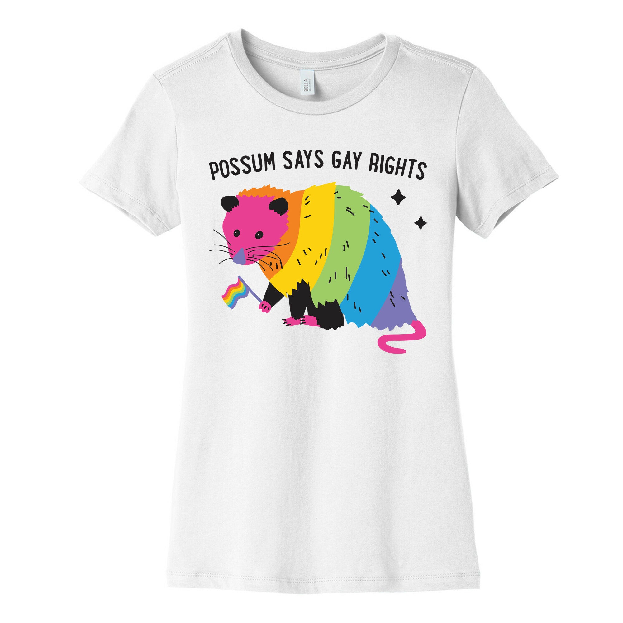 Possum Says Gay Rights Women's Cotton Tee