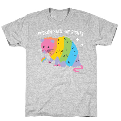 Possum Says Gay Rights T-Shirt