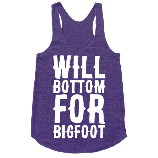 Will Bottom for Bigfoot Racerback Tank