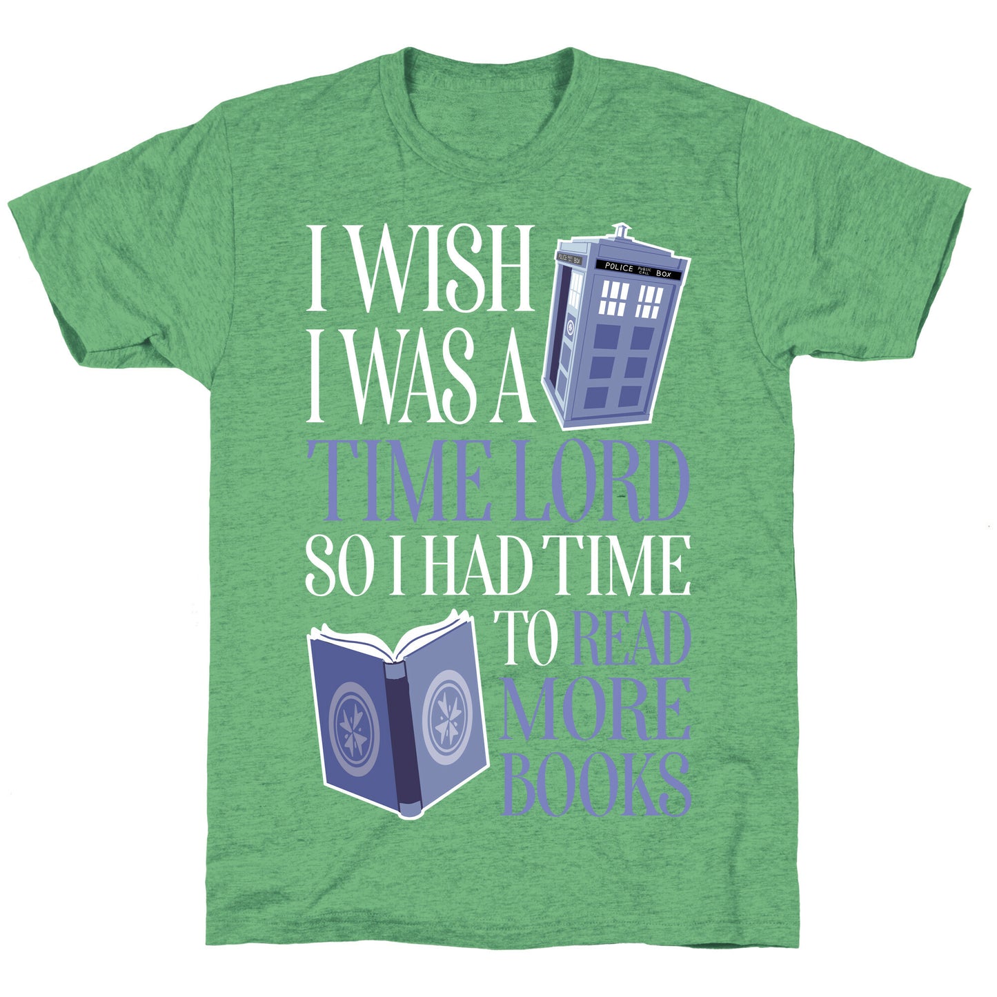 I Wish I Was A Time Lord So I Had Time To Read More Books Unisex Triblend Tee