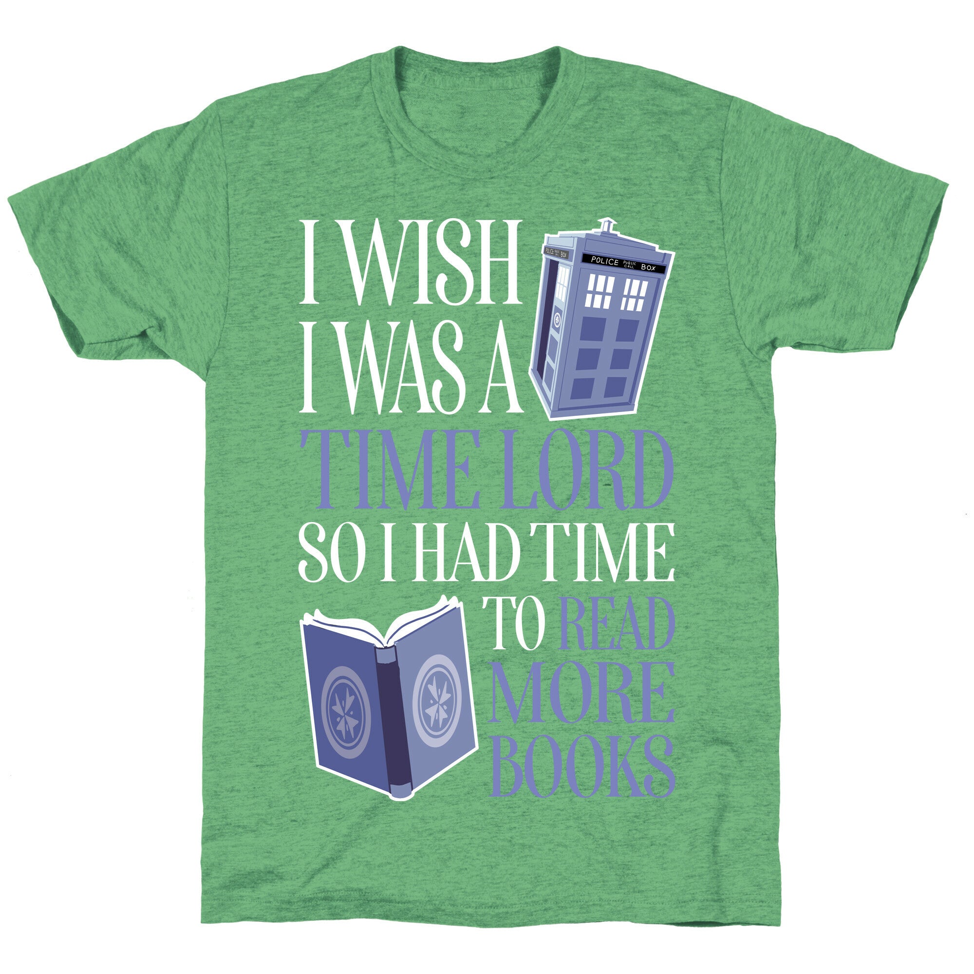 I Wish I Was A Time Lord So I Had Time To Read More Books Unisex Triblend Tee