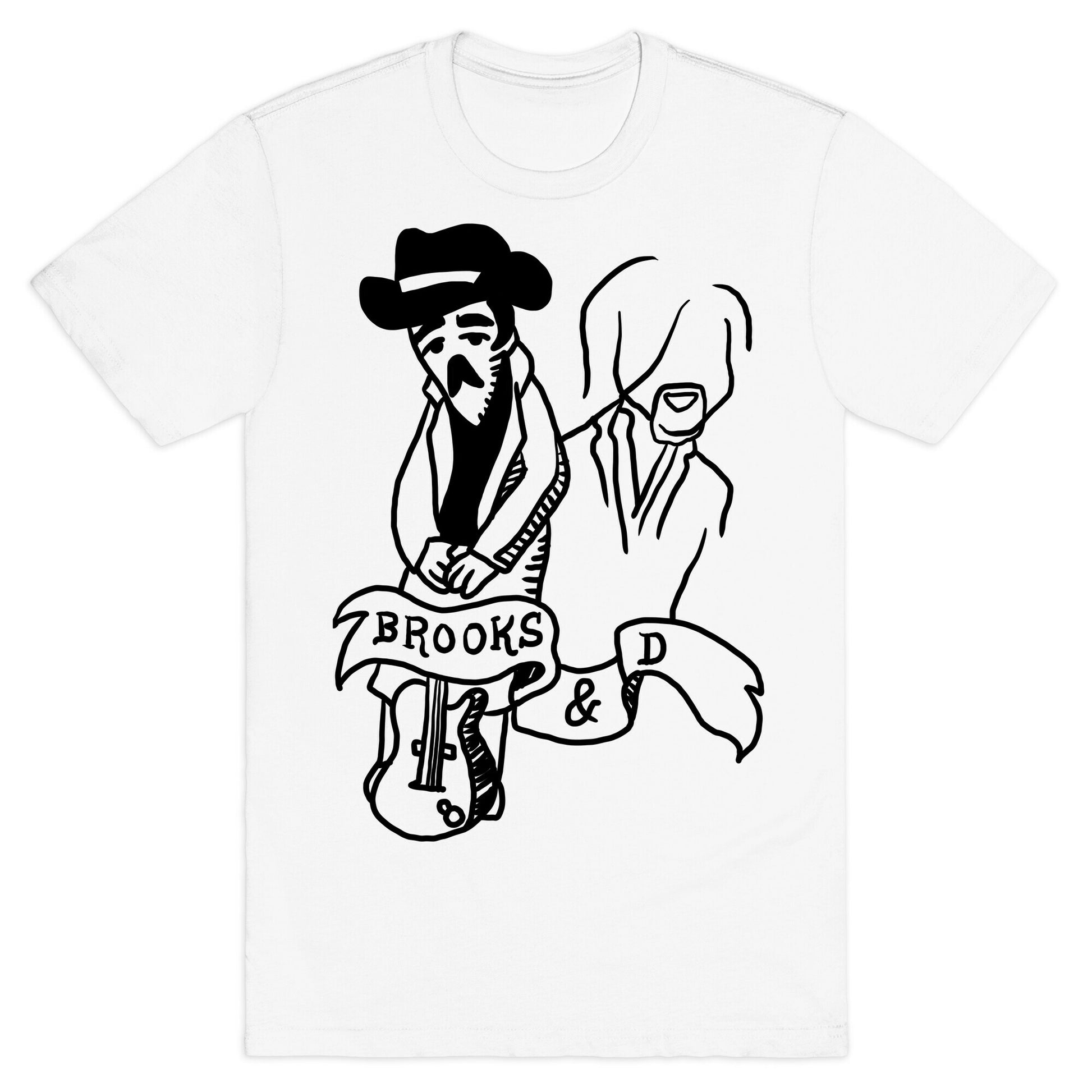 Half Finished Brooks and Dun Tattoo Parody T-Shirt