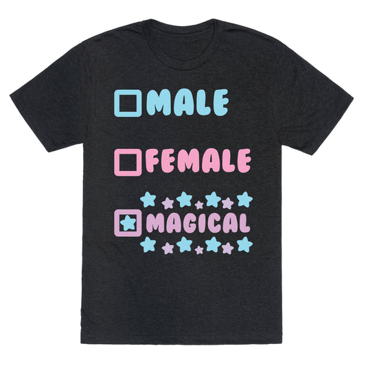 Magical Gender Checklist Unisex Triblend Tee