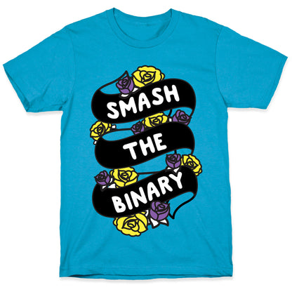 Smash The Binary Ribbon Unisex Triblend Tee