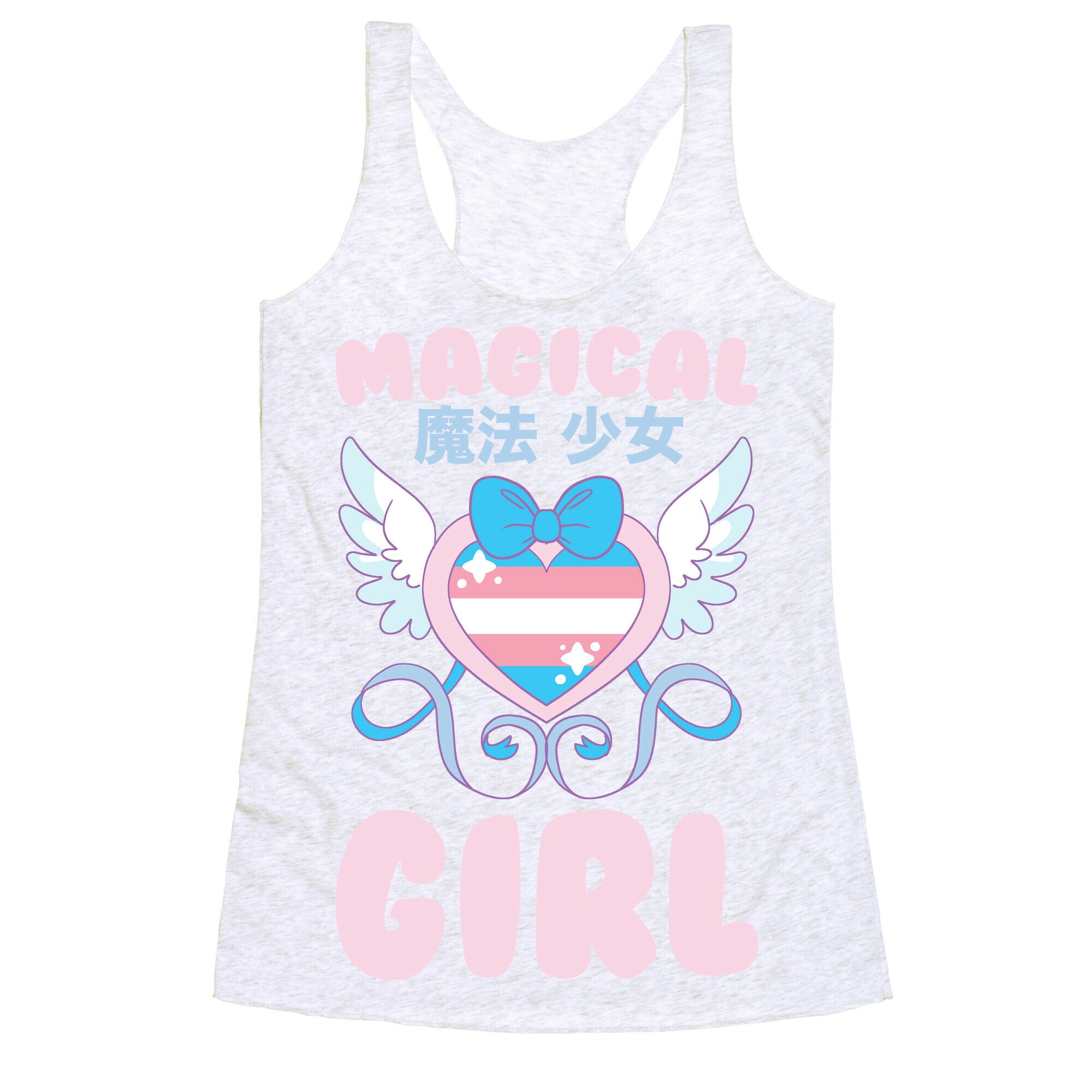 Magical Girl - Trans Pride Racerback Tank