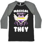 Magical They - Non-binary Pride Baseball Tee