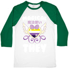 Magical They - Non-binary Pride Baseball Tee
