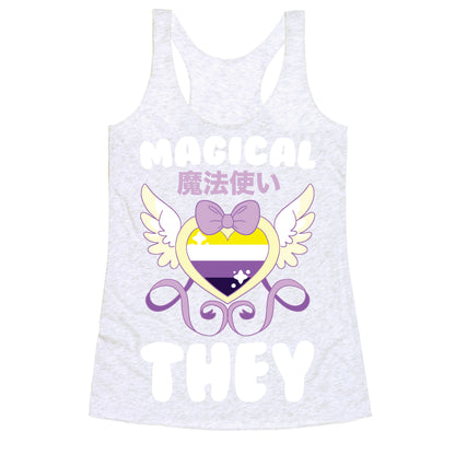 Magical They - Non-binary Pride Racerback Tank